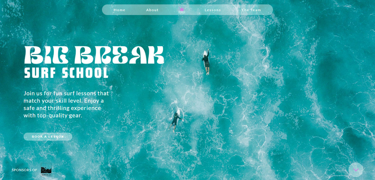 Example website design for a Bristol business